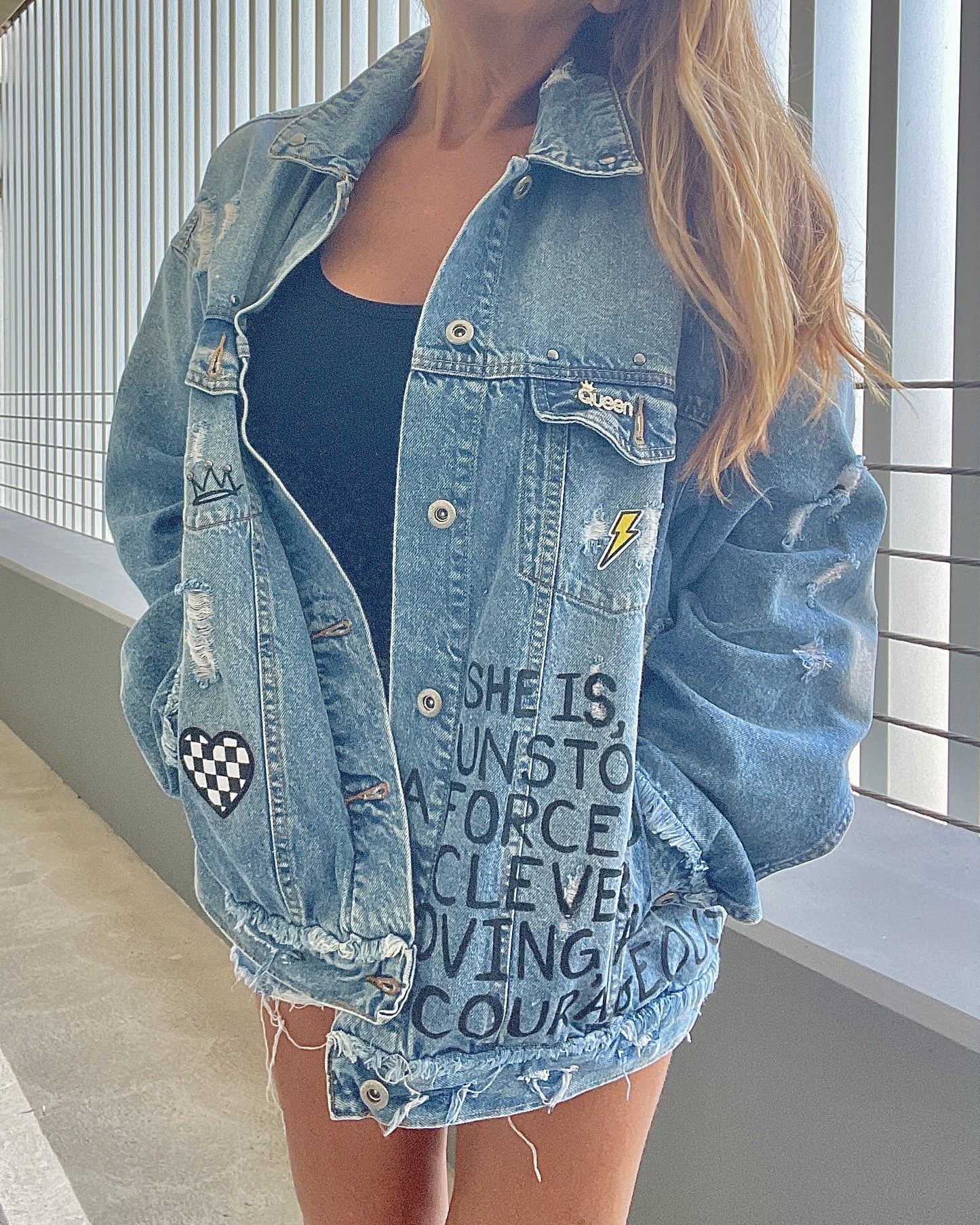 SORRY NOT SORRY - Hand painted jacket
