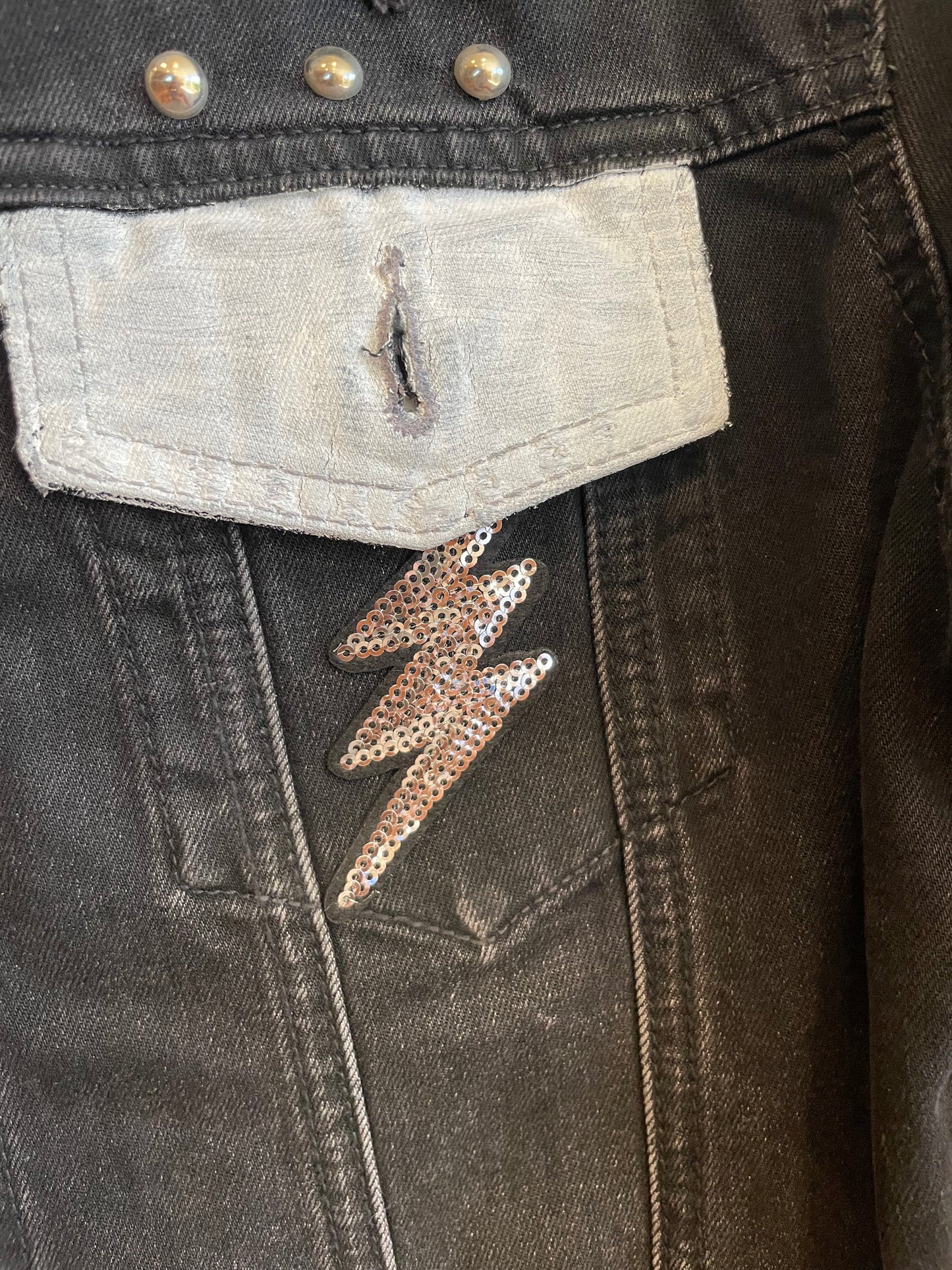 LUCKIEST GIRL - Hand painted jacket