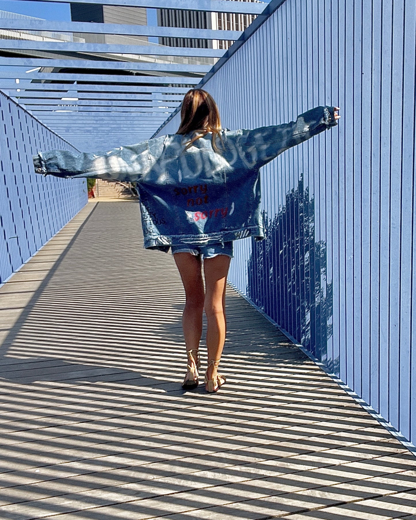 SORRY NOT SORRY - Hand painted jacket