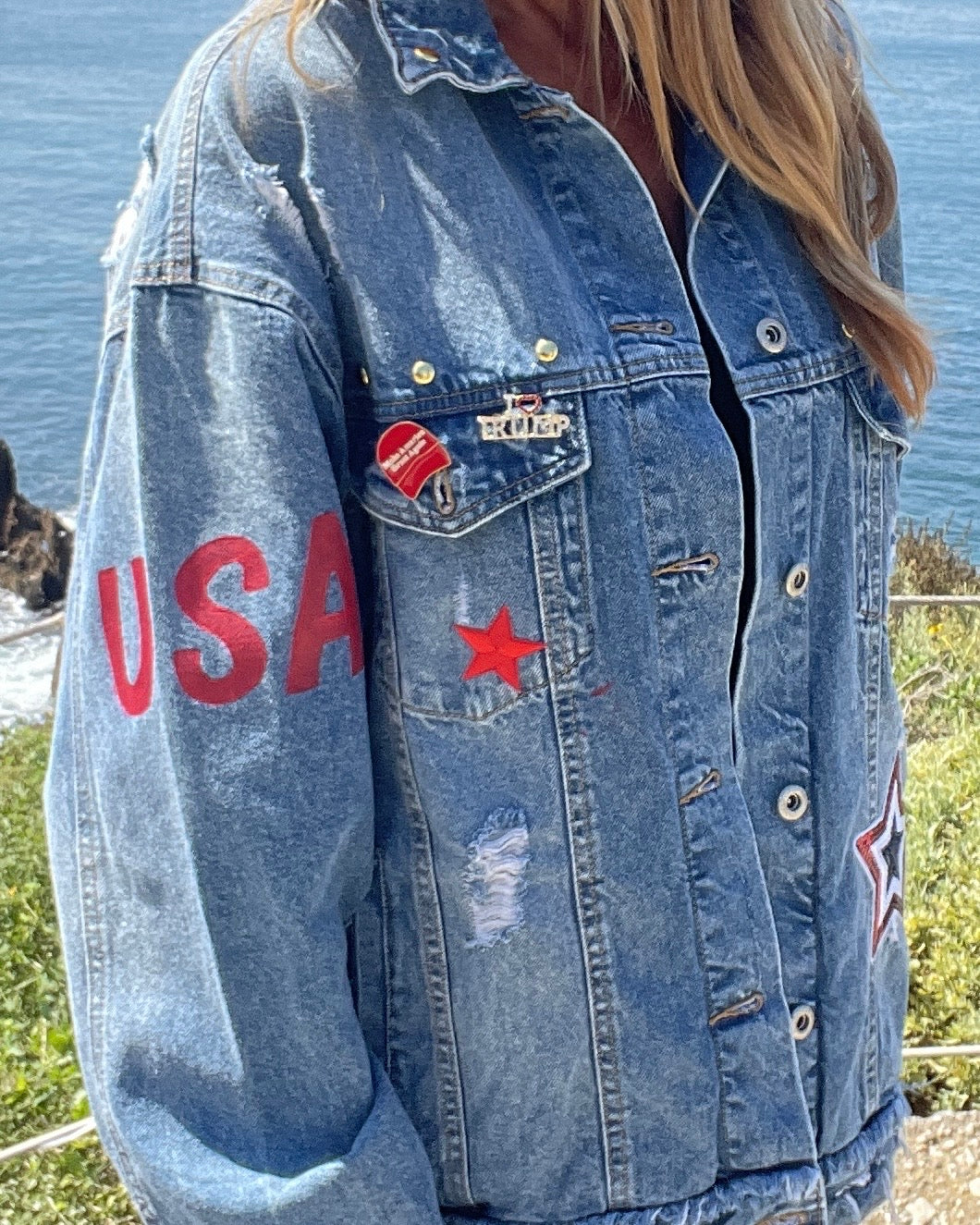 USA - Hand painted jacket