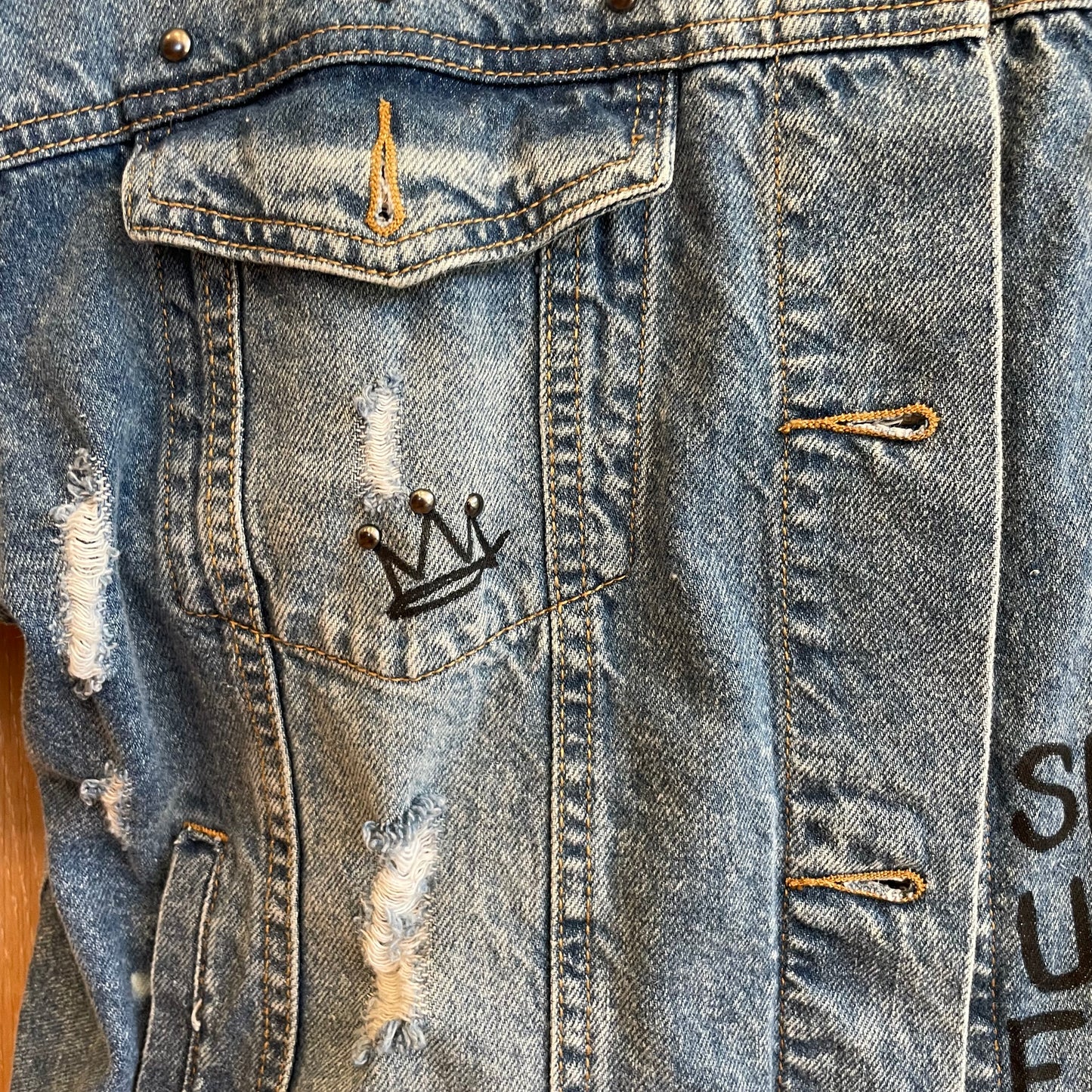 SORRY NOT SORRY - Hand painted jacket