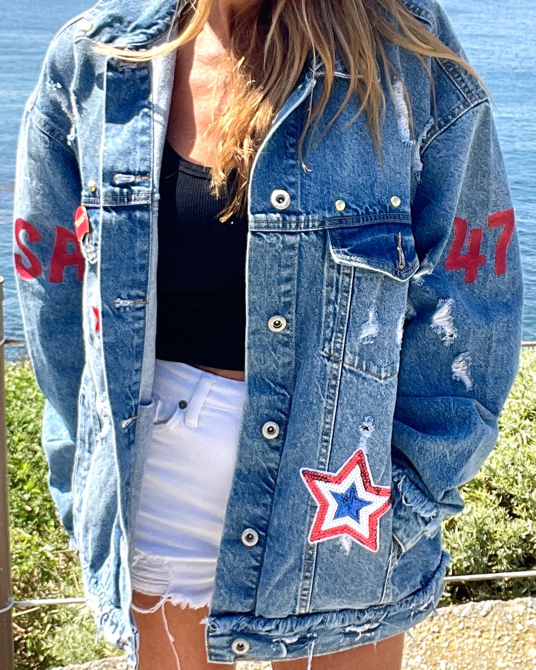 USA - Hand painted jacket