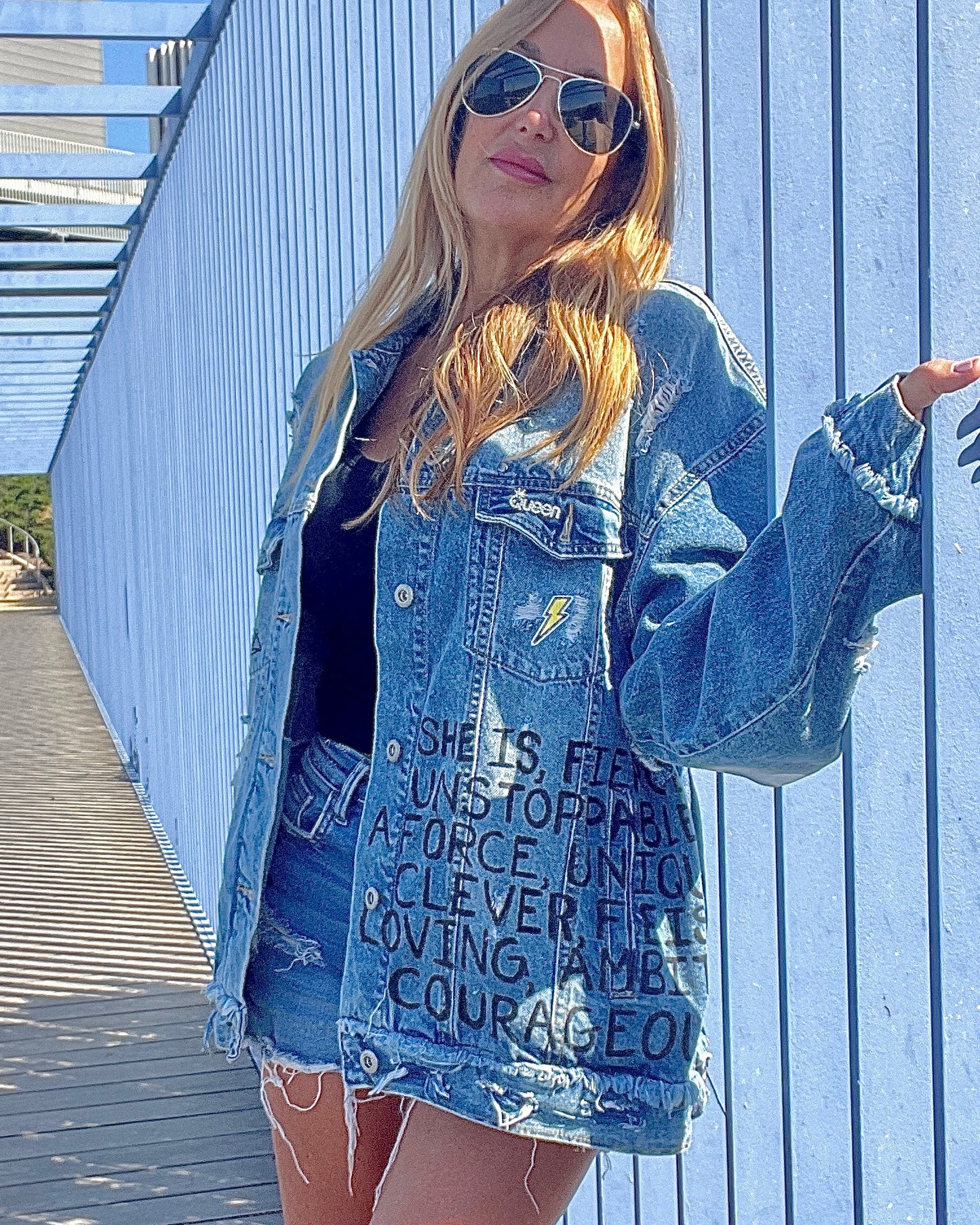 SORRY NOT SORRY - Hand painted jacket