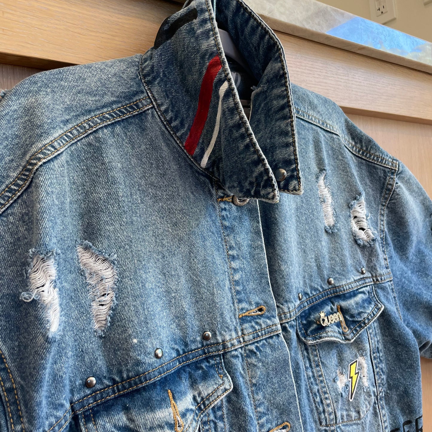 SORRY NOT SORRY - Hand painted jacket