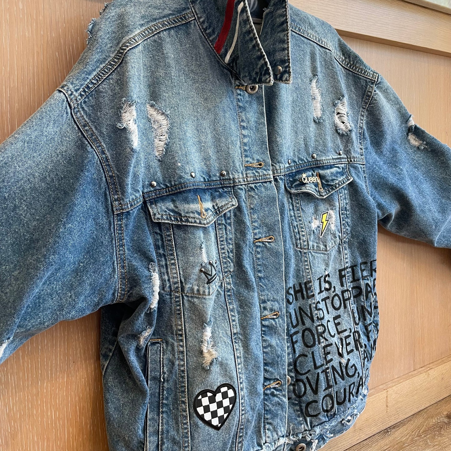 SORRY NOT SORRY - Hand painted jacket