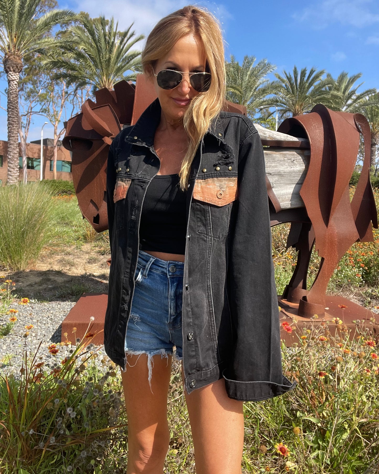 LUCKIEST GIRL ♥ Everything goes my way! - Hand painted jacket