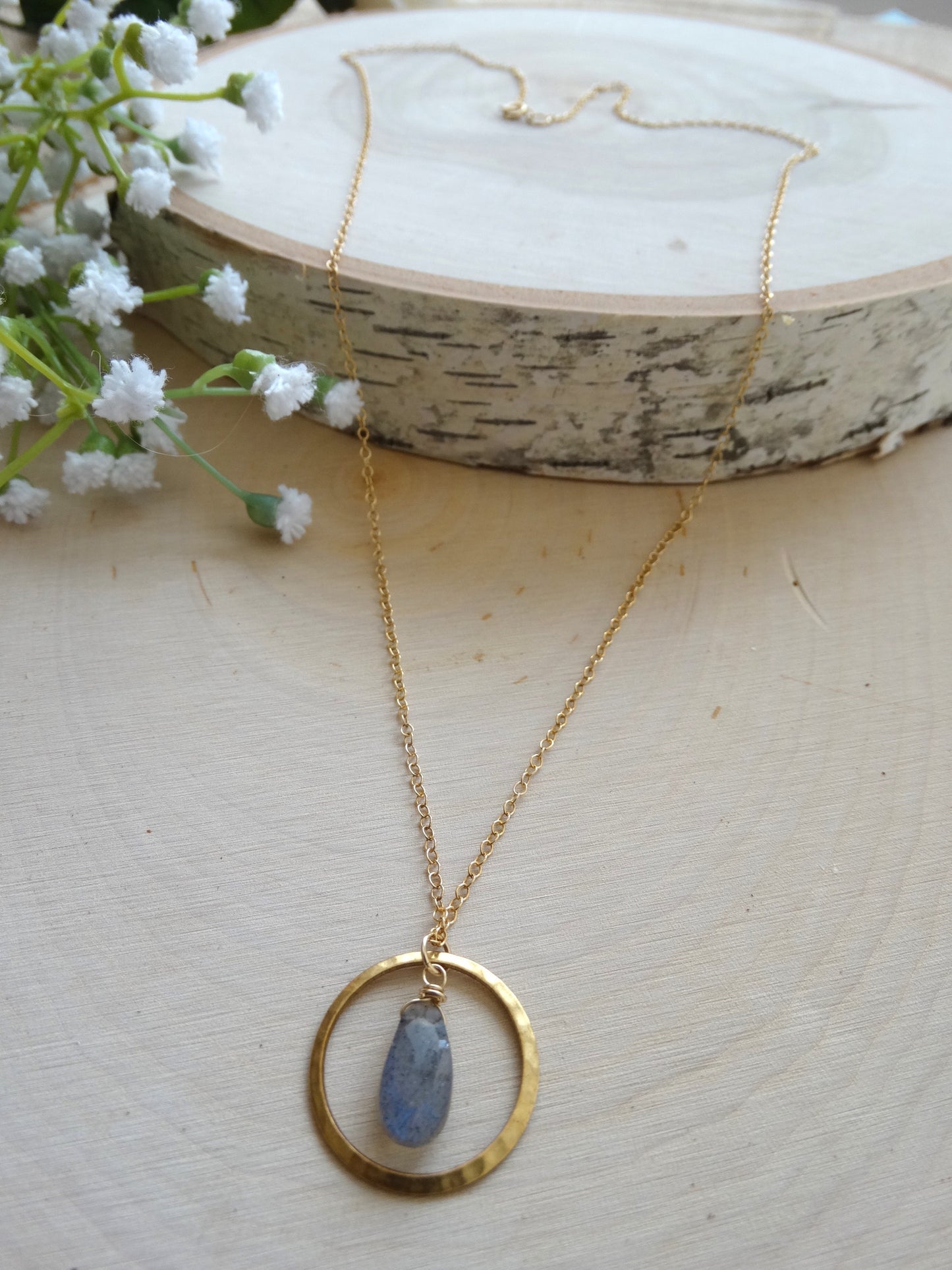 Mini Chloe Necklace - Labradorite