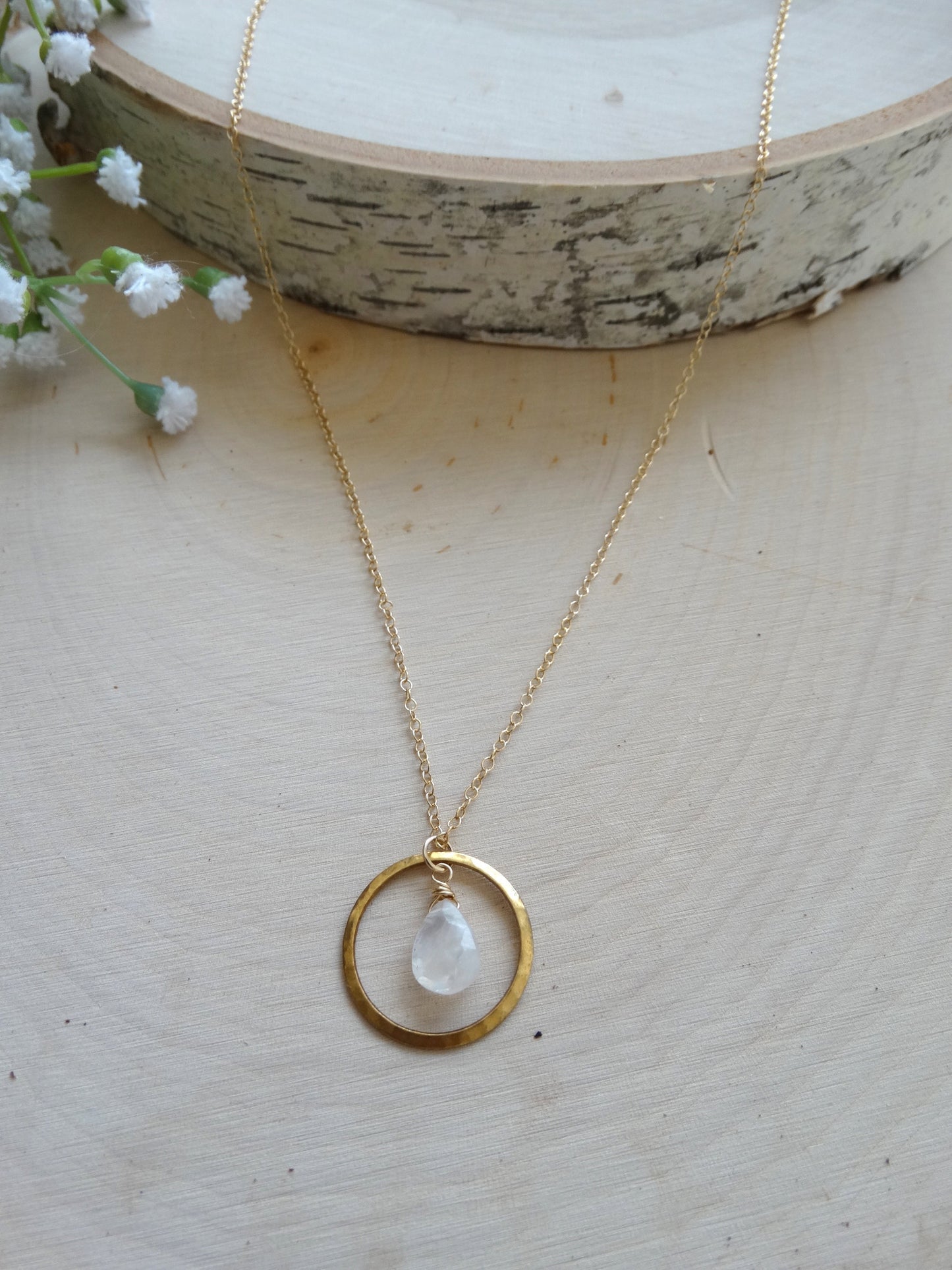 Mini Chloe Necklace - Moonstone