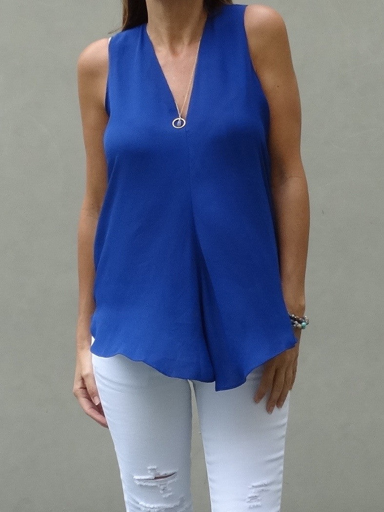 Kinsley Sleeveless Top - Neptune (Final Sale)
