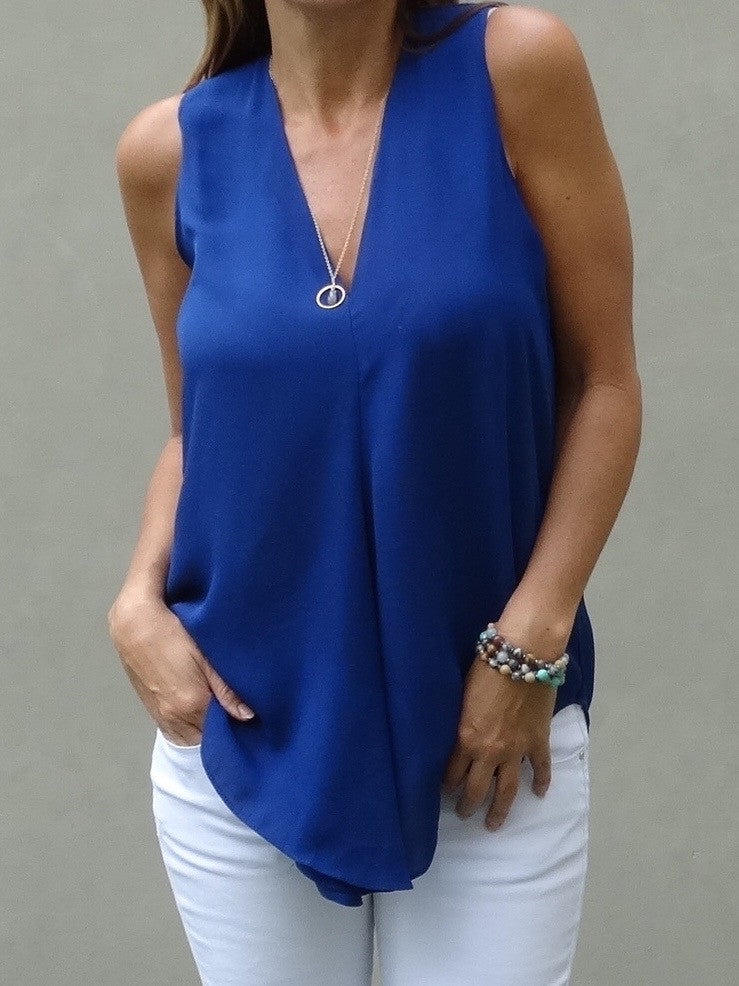 Kinsley Sleeveless Top - Neptune (Final Sale)