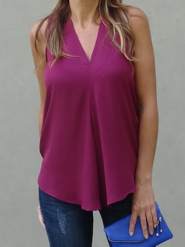 Kinsley Sleeveless Top - Thistle (Final Sale)