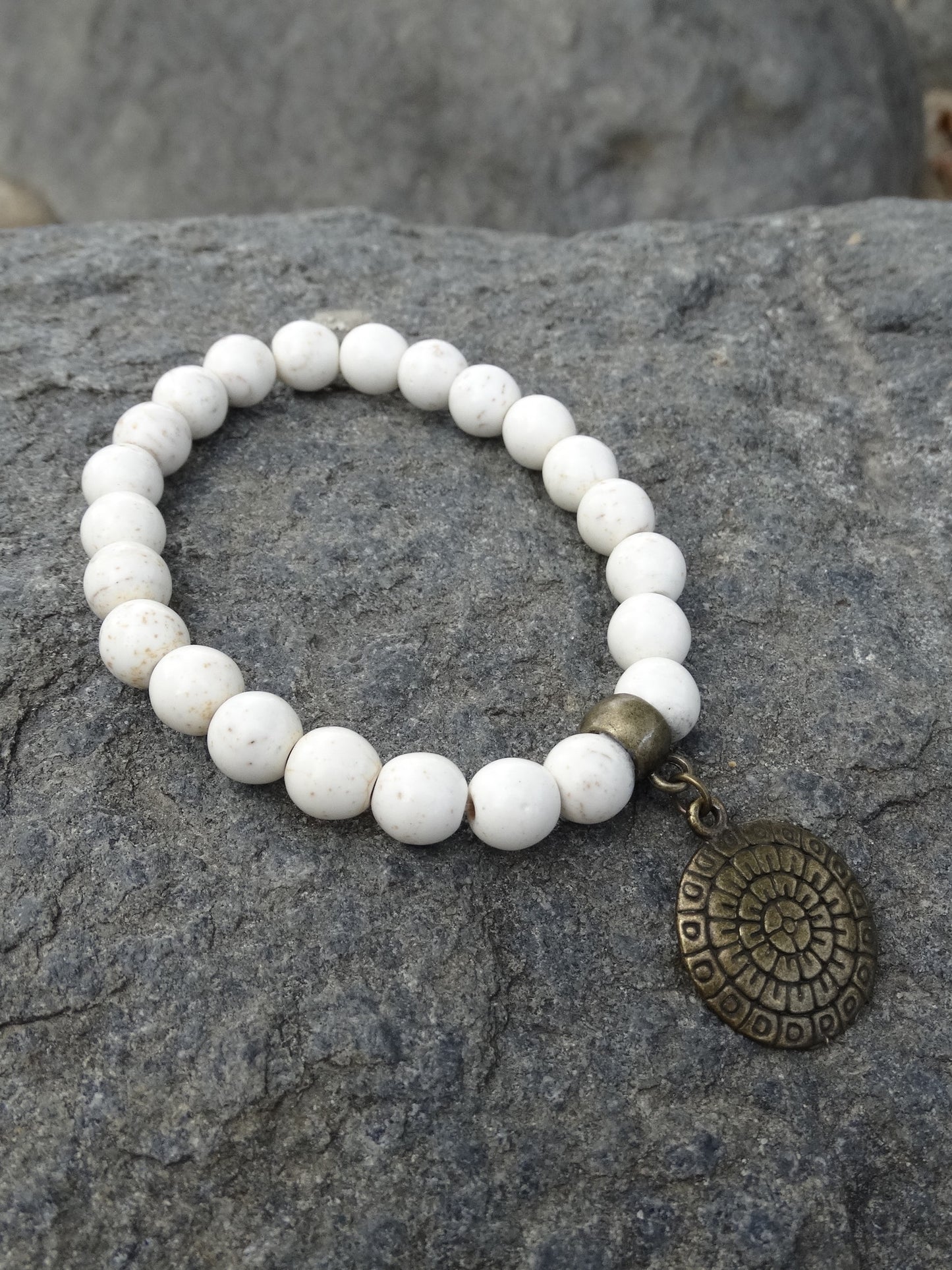 Cream Lao Charm Bracelet