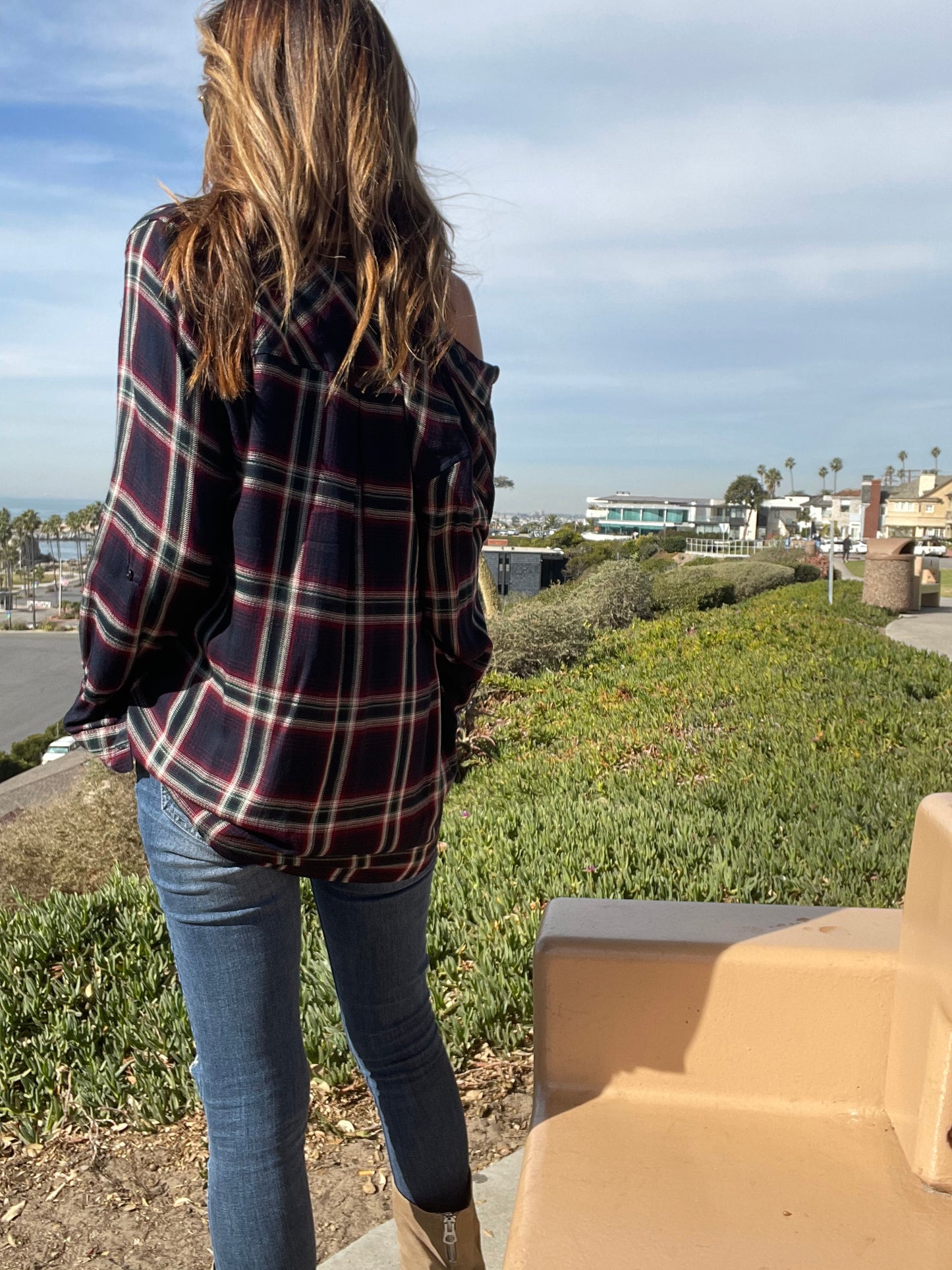 CITY Plaid top (Final Sale)