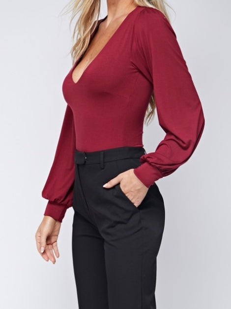 LOVINGLY Bodysuit - Wine (Final Sale)