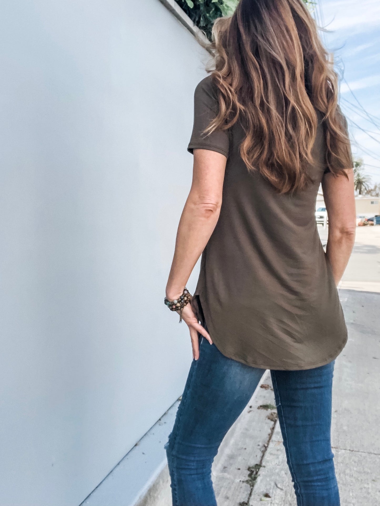 BEST Tunic Tee - Olive (Final Sale)