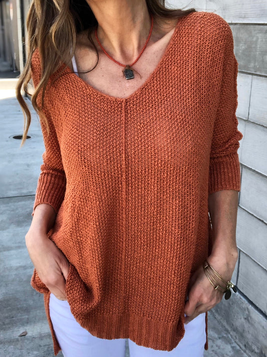 Ocean View Sweater - Tawny (Final Sale)