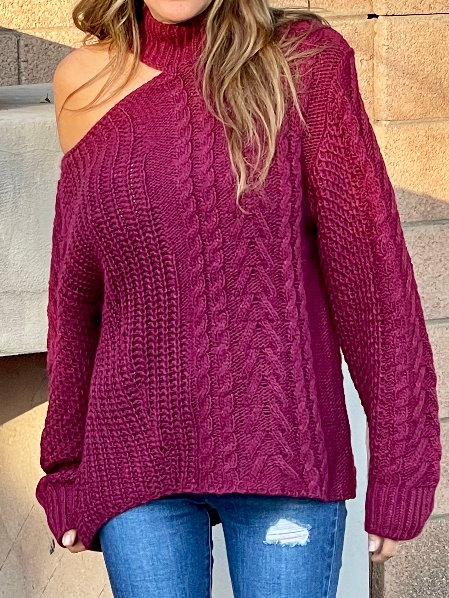 ELLISTON Sweater - Burgundy (Final Sale)
