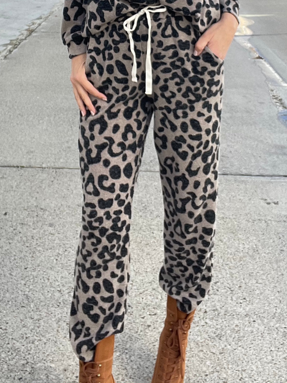 LA-LA-LEOPARD Joggers (Final Sale)