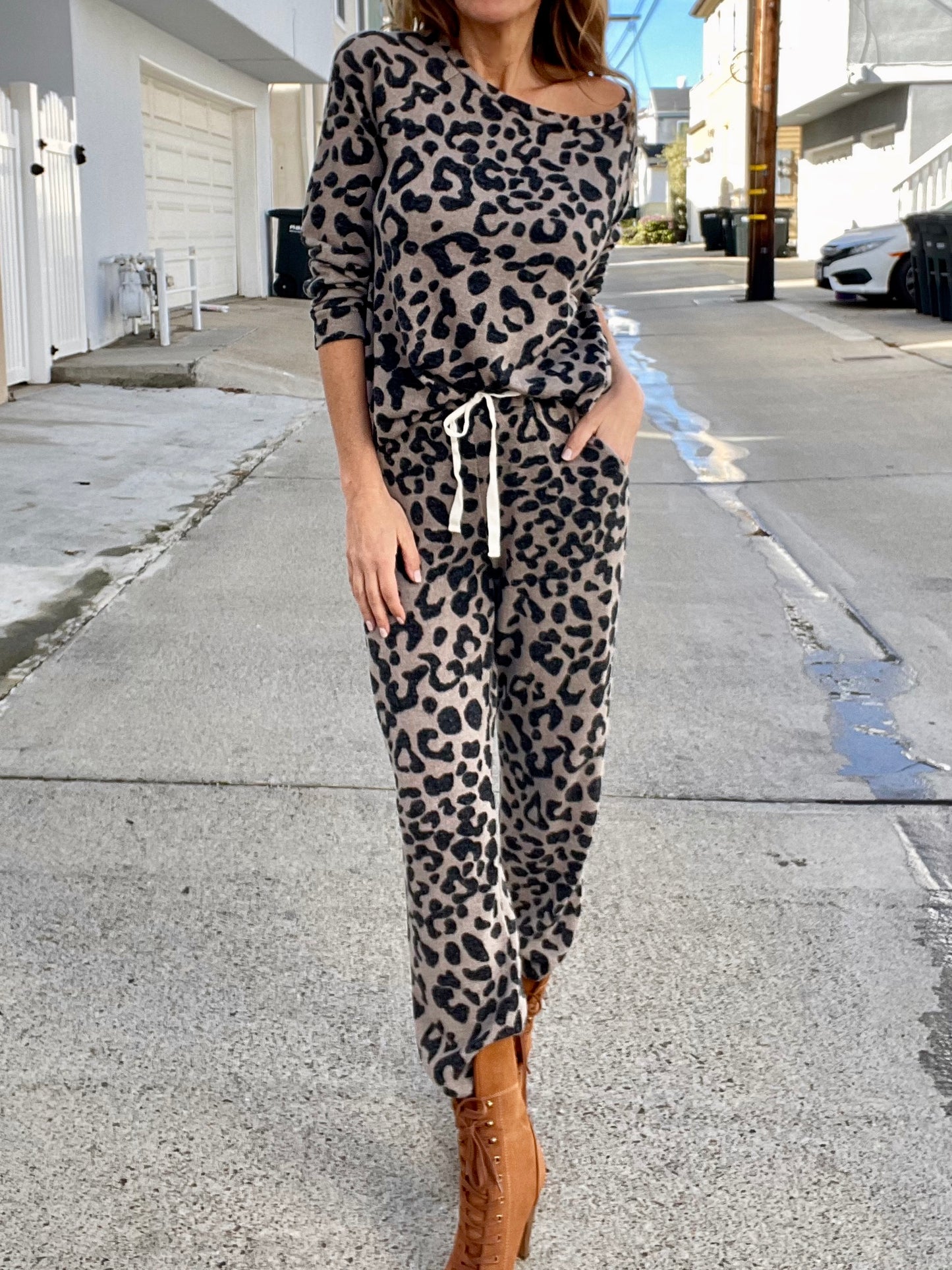 LA-LA-LEOPARD Joggers (Final Sale)