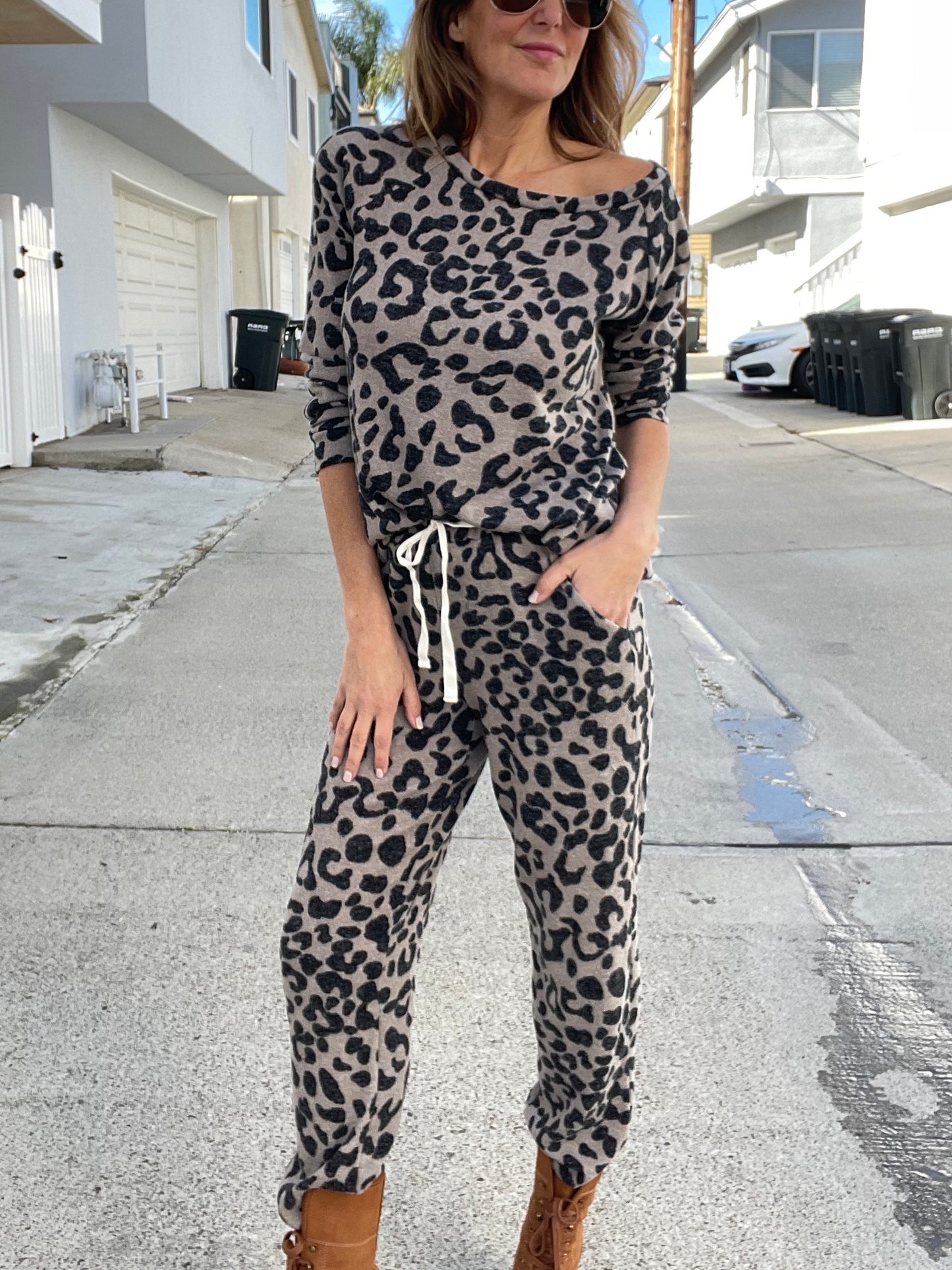 LA-LA-LEOPARD Joggers (Final Sale)