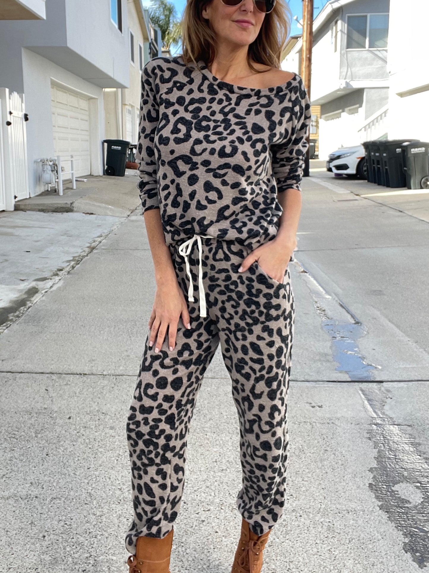 LA-LA-LEOPARD Joggers (Final Sale)