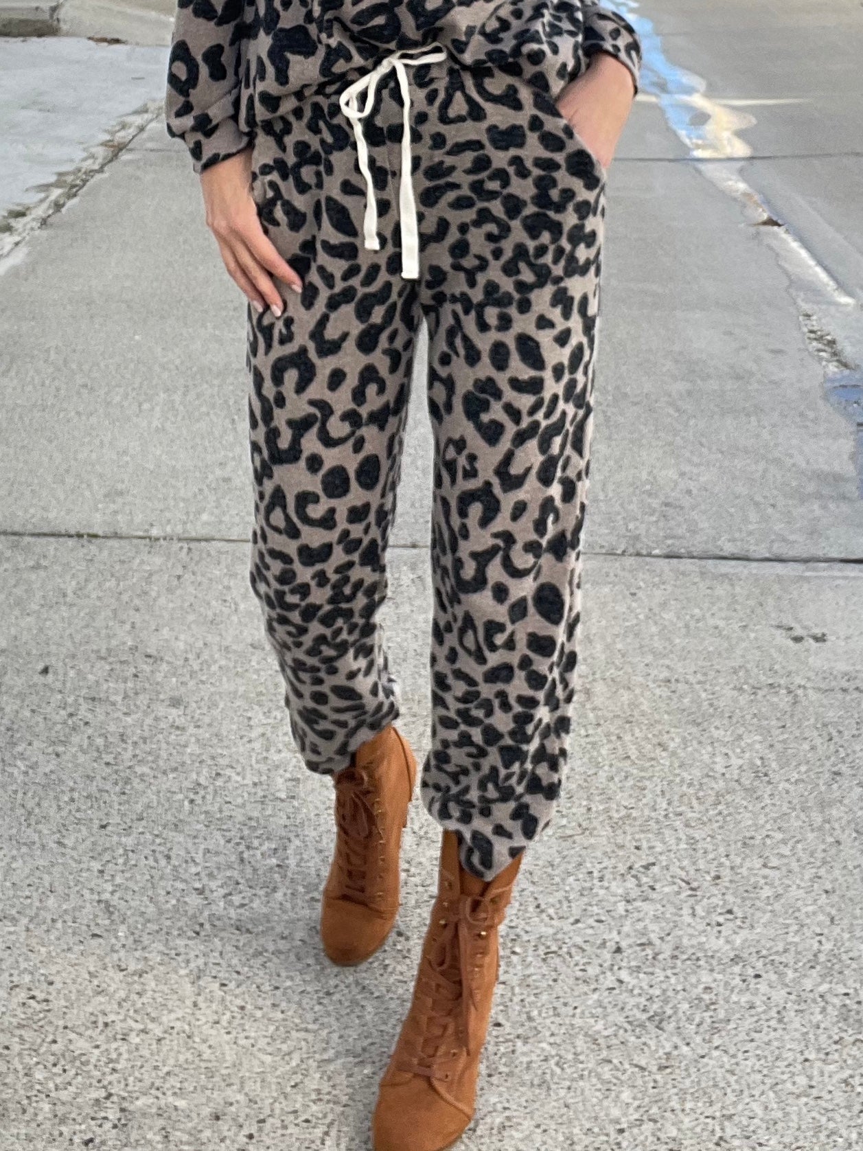 LA-LA-LEOPARD Joggers (Final Sale)