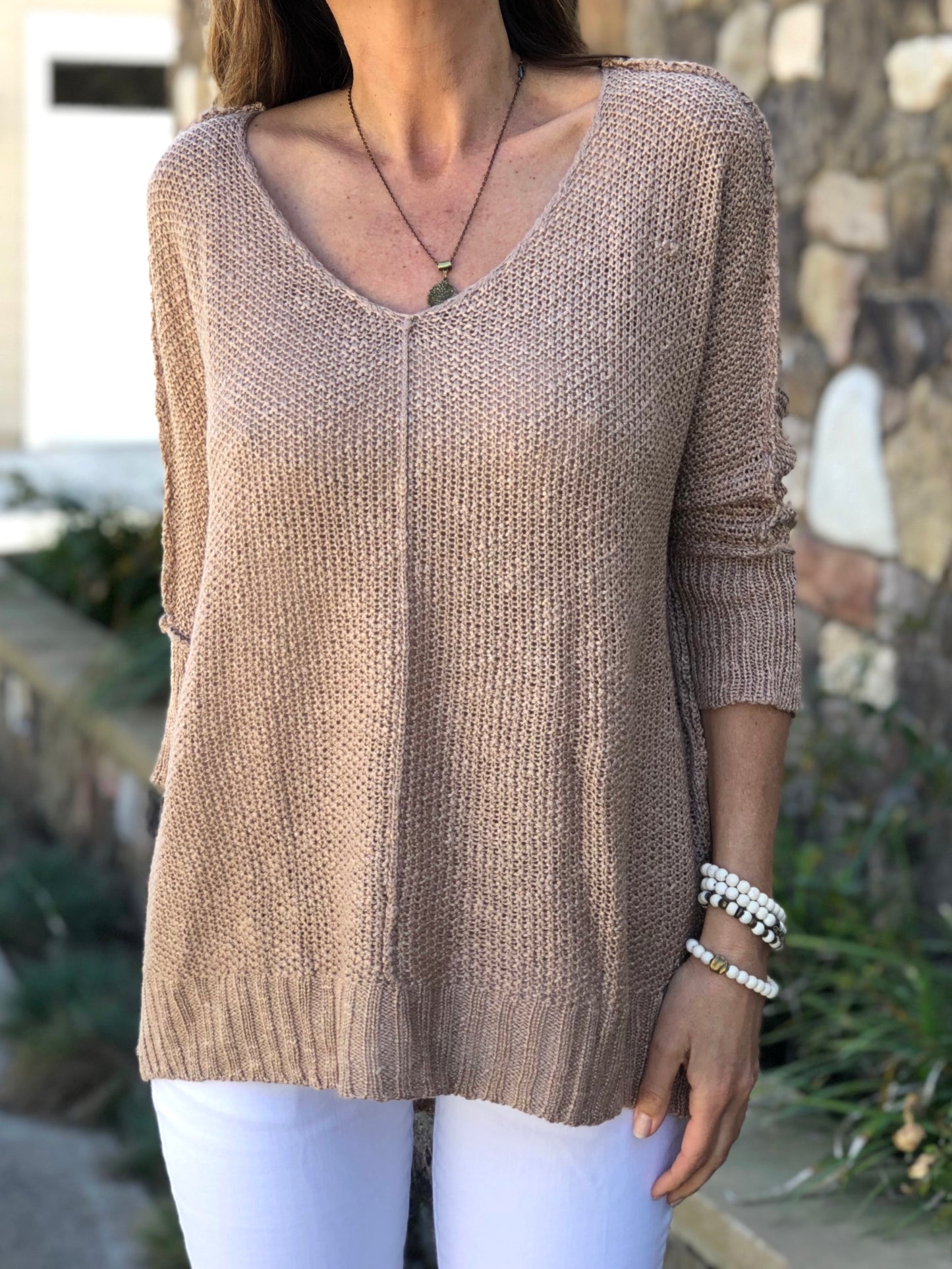 OCEAN VIEW Sweater - Taupe (Final Sale)