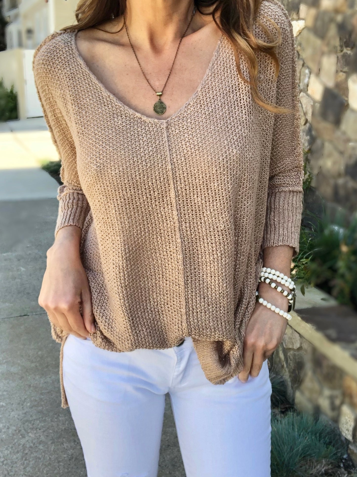 OCEAN VIEW Sweater - Taupe (Final Sale)
