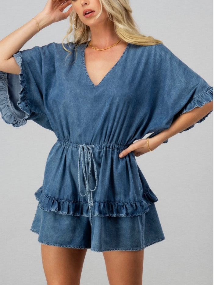 Summer Days Ruffle Romper (Final Sale)