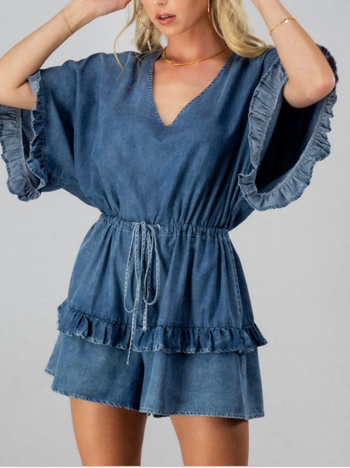 Summer Days Ruffle Romper (Final Sale)