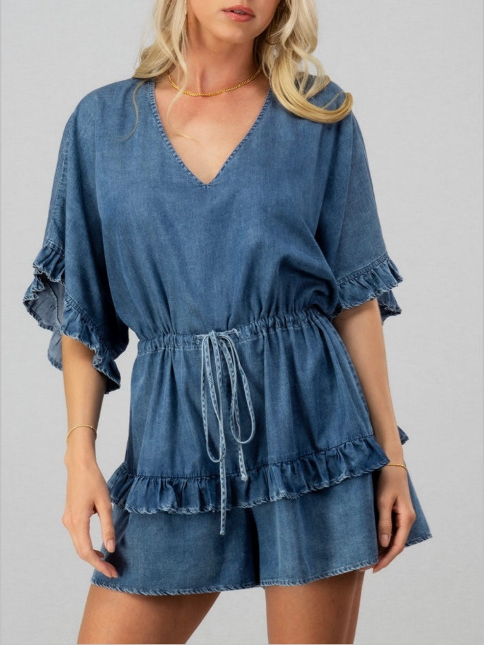 Summer Days Ruffle Romper (Final Sale)