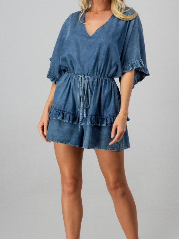 Summer Days Ruffle Romper (Final Sale)