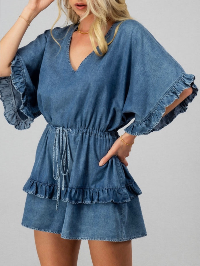 Summer Days Ruffle Romper (Final Sale)