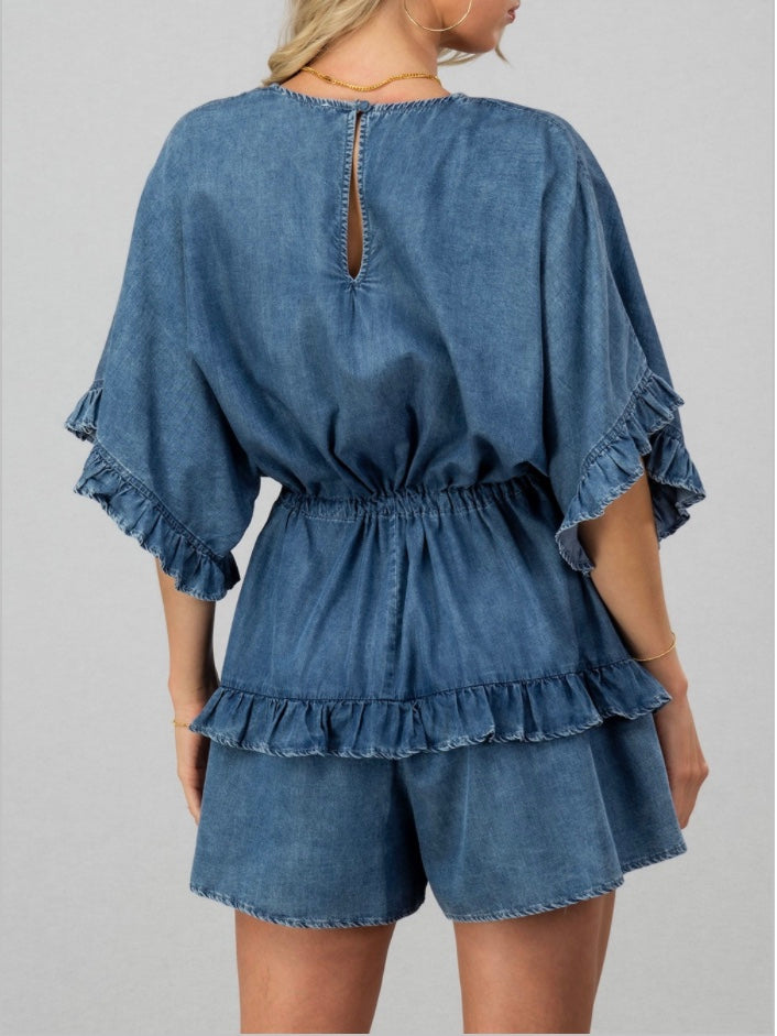 Summer Days Ruffle Romper (Final Sale)