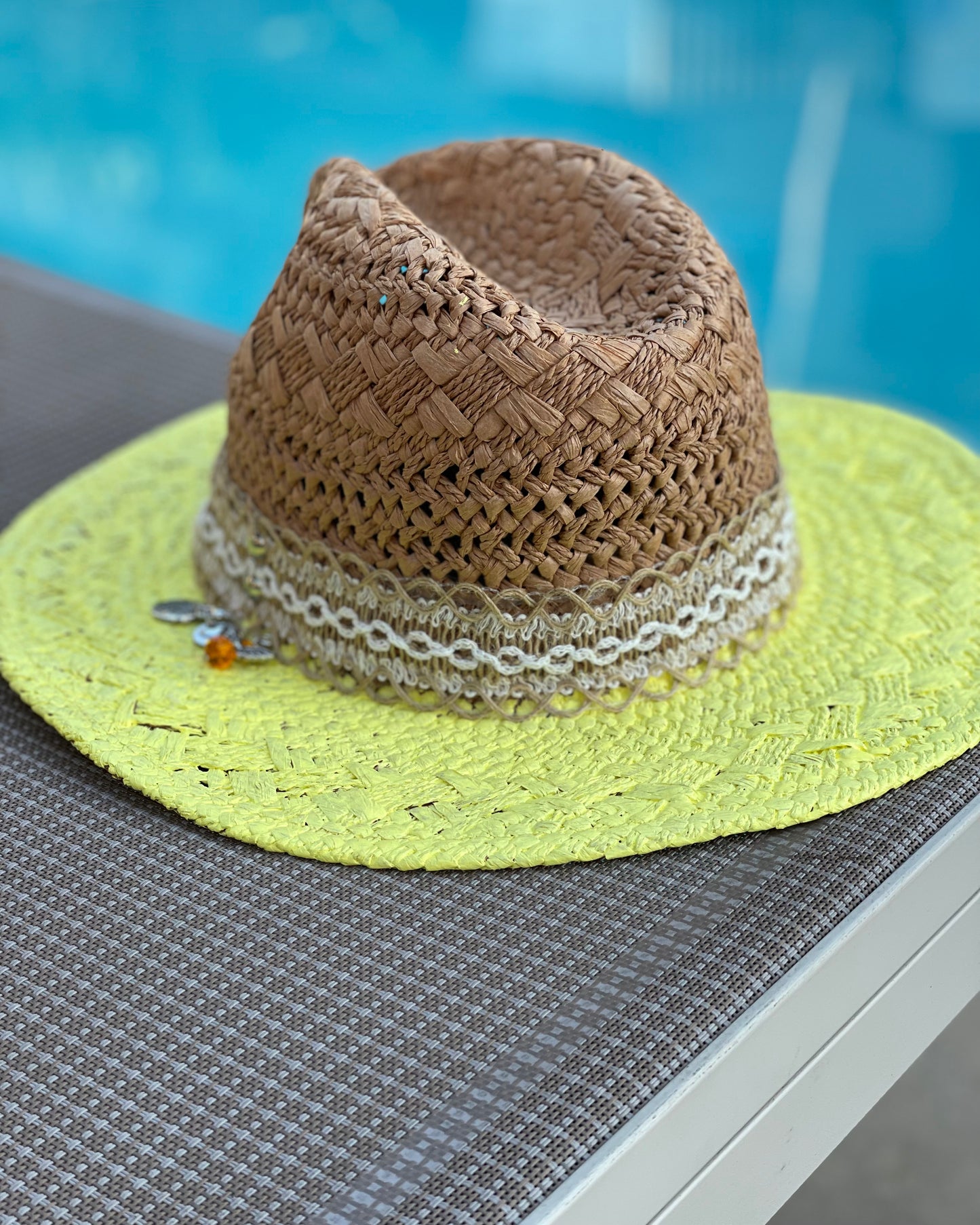 SUNNY DAY - Hand Painted Panama Hat (Final Sale)