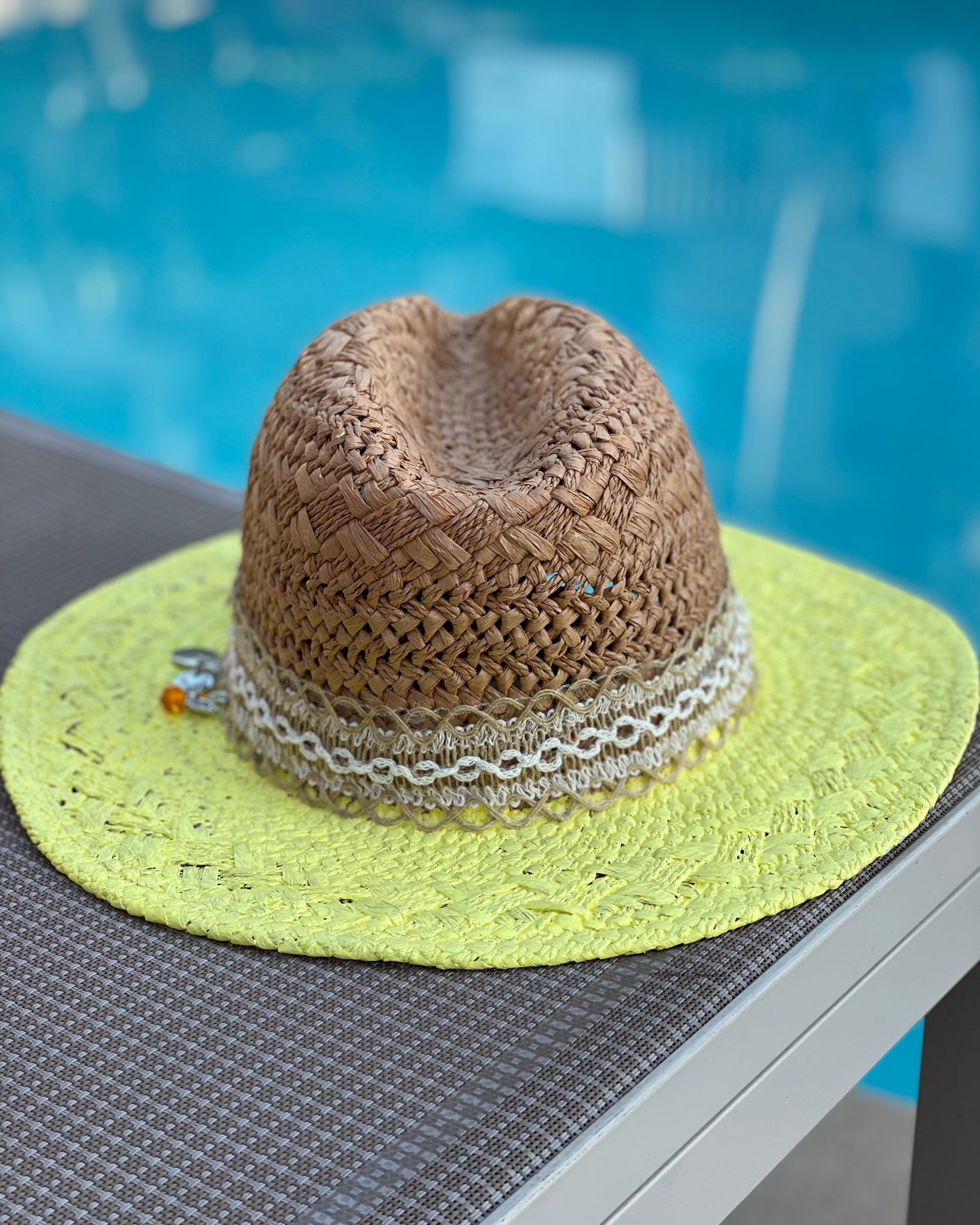 SUNNY DAY - Hand Painted Panama Hat (Final Sale)