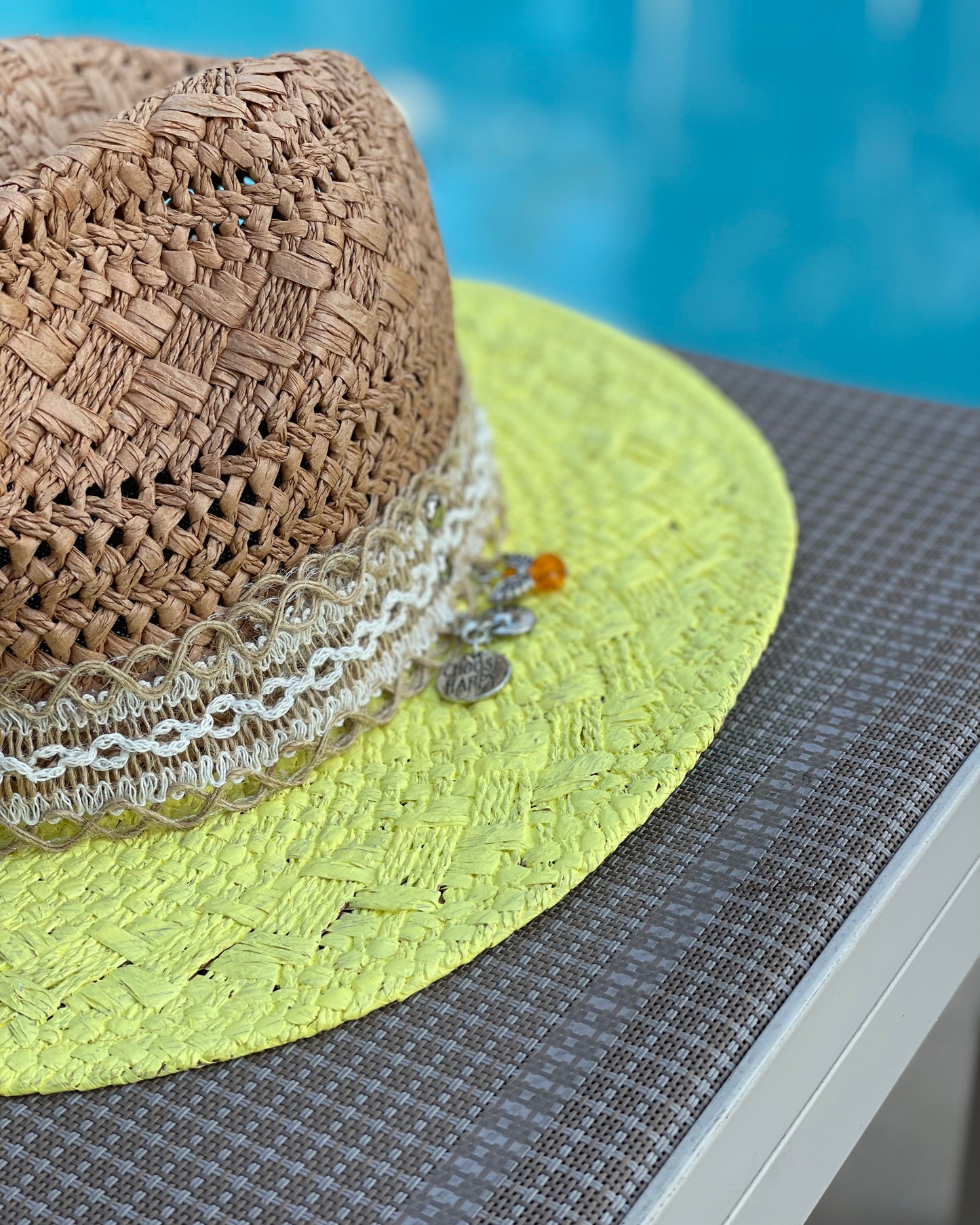 SUNNY DAY - Hand Painted Panama Hat (Final Sale)