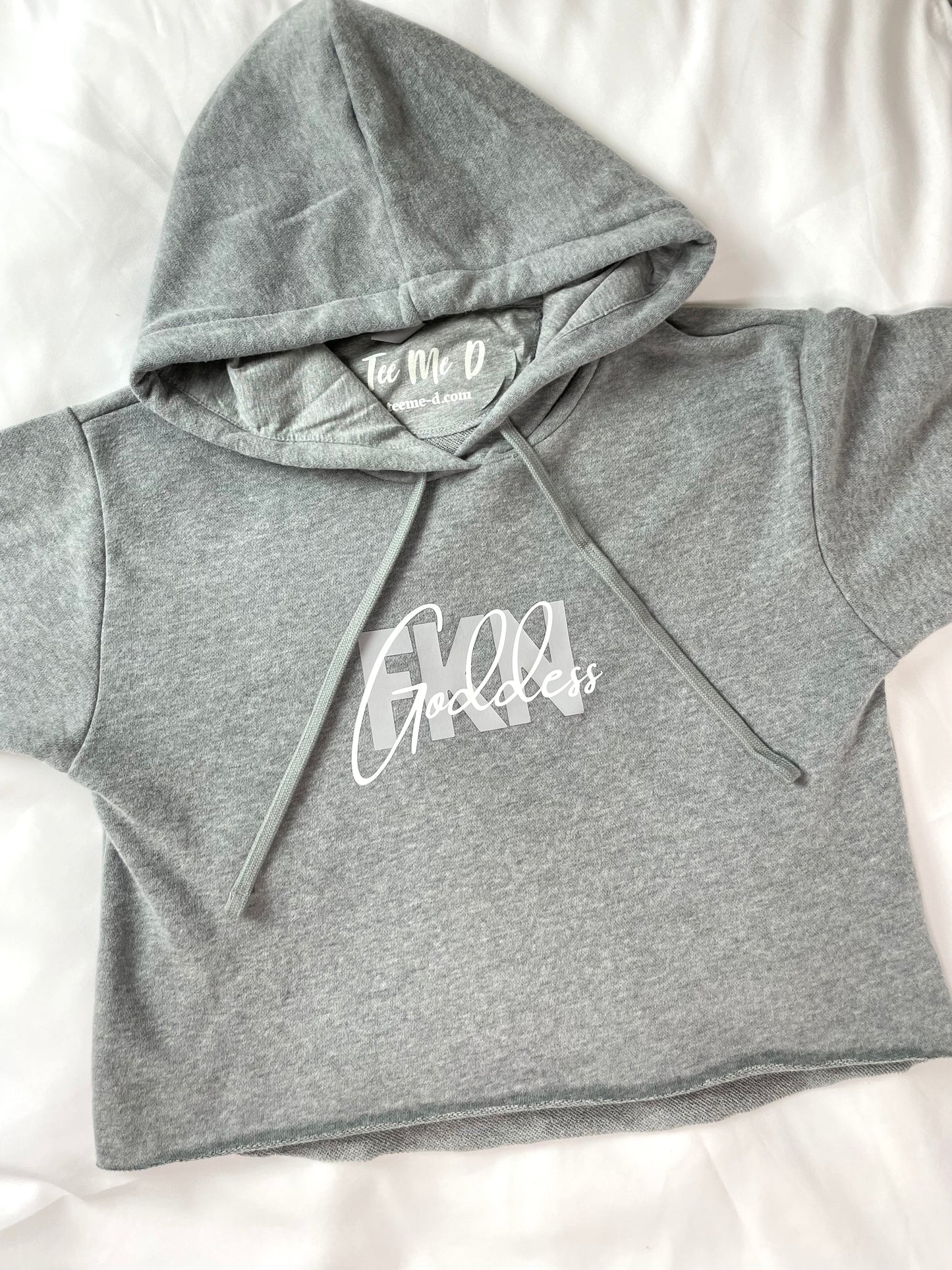 GODDESS cropped hoodie