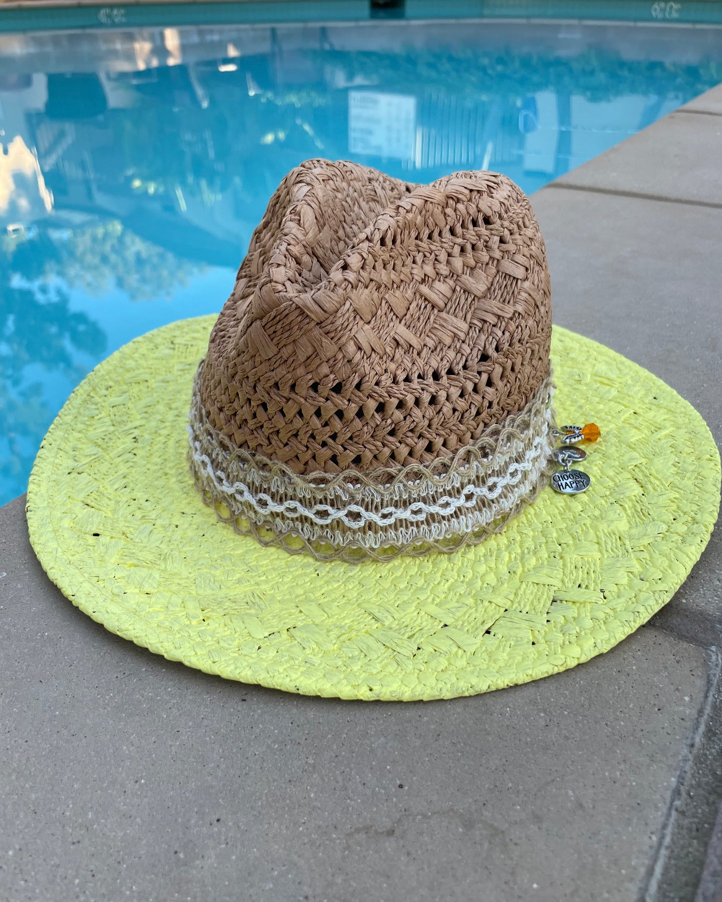 SUNNY DAY - Hand Painted Panama Hat (Final Sale)