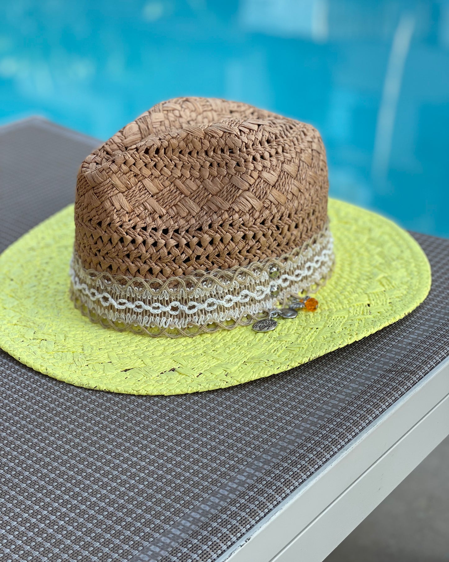 SUNNY DAY - Hand Painted Panama Hat (Final Sale)