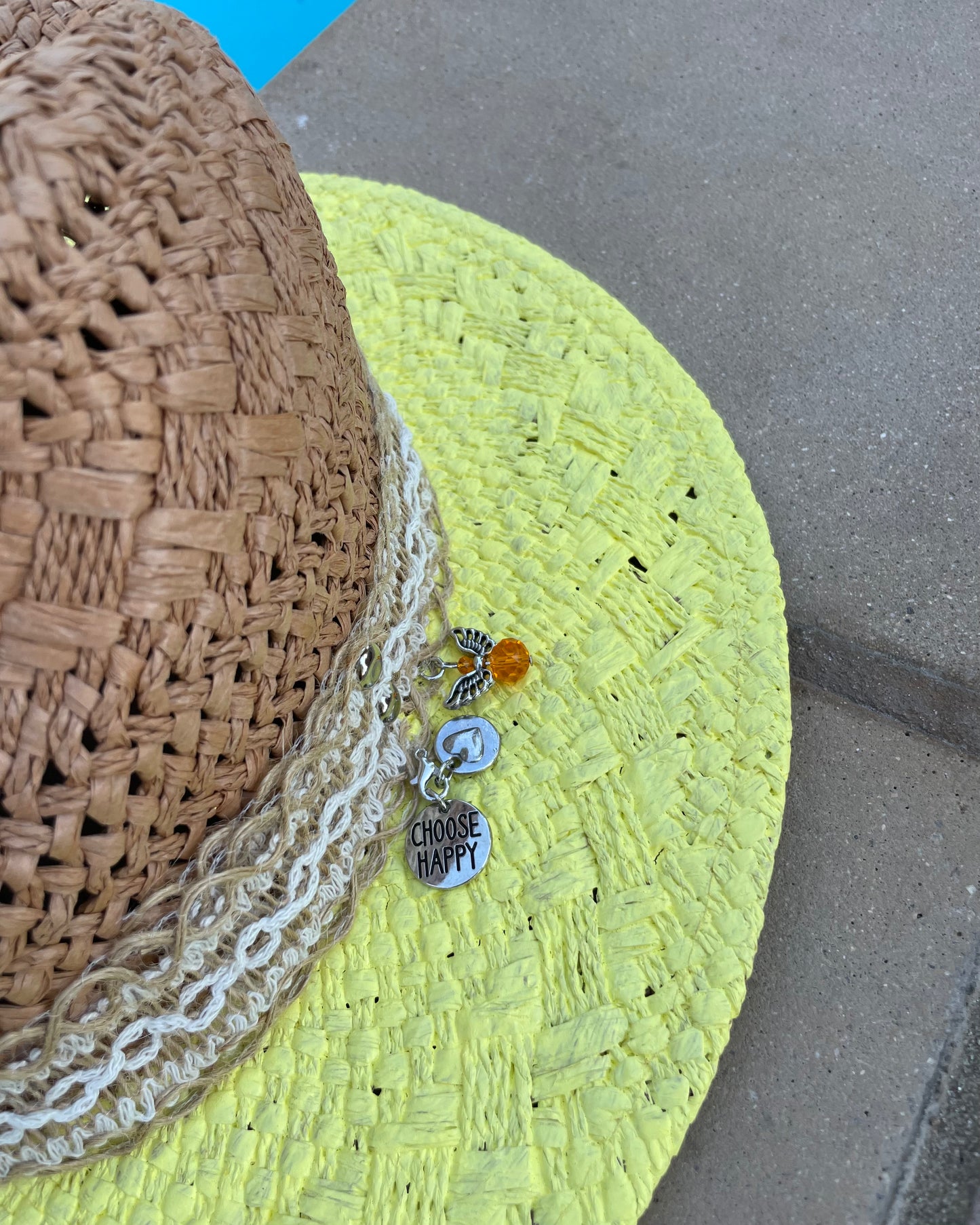 SUNNY DAY - Hand Painted Panama Hat (Final Sale)