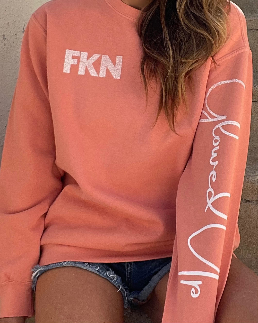 FKN GLOWED UP crewneck sweatshirt