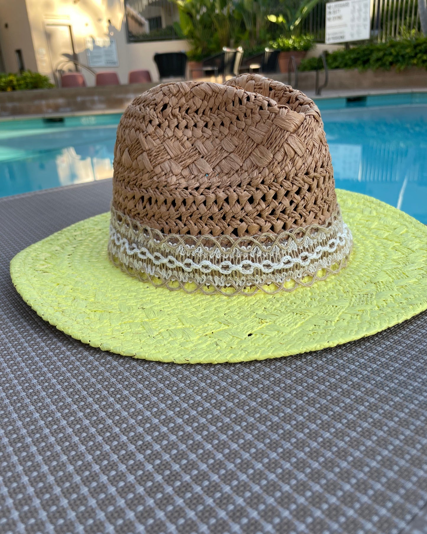 SUNNY DAY - Hand Painted Panama Hat (Final Sale)