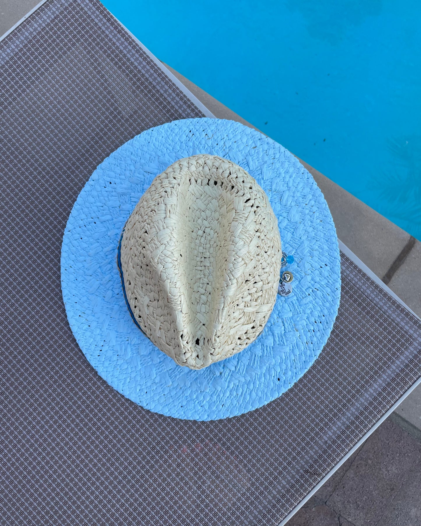 MY BABY BLU - Hand Painted Panama Hat