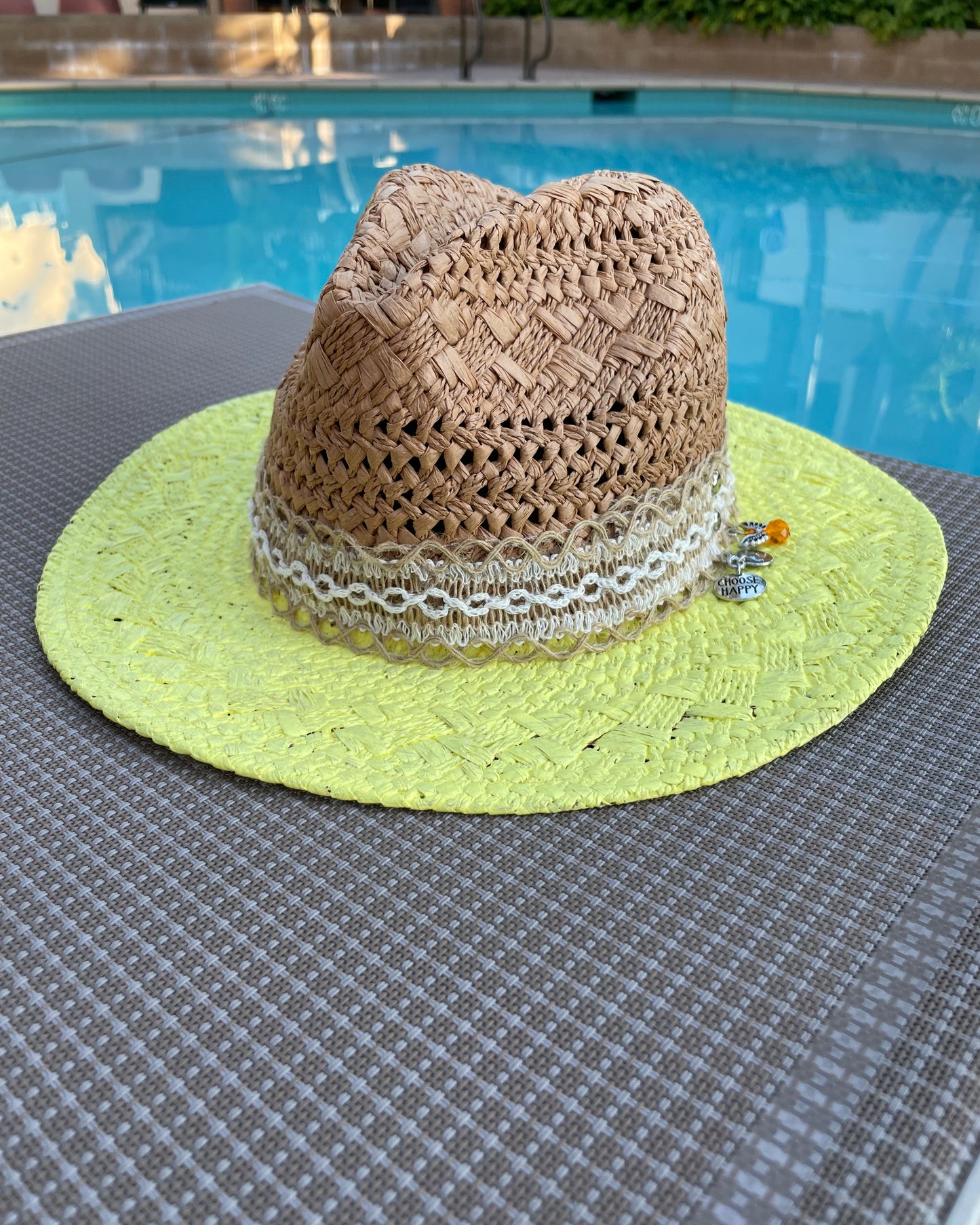 SUNNY DAY - Hand Painted Panama Hat (Final Sale)