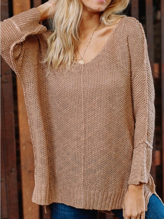 OCEAN VIEW Sweater - Taupe  (Final Sale)