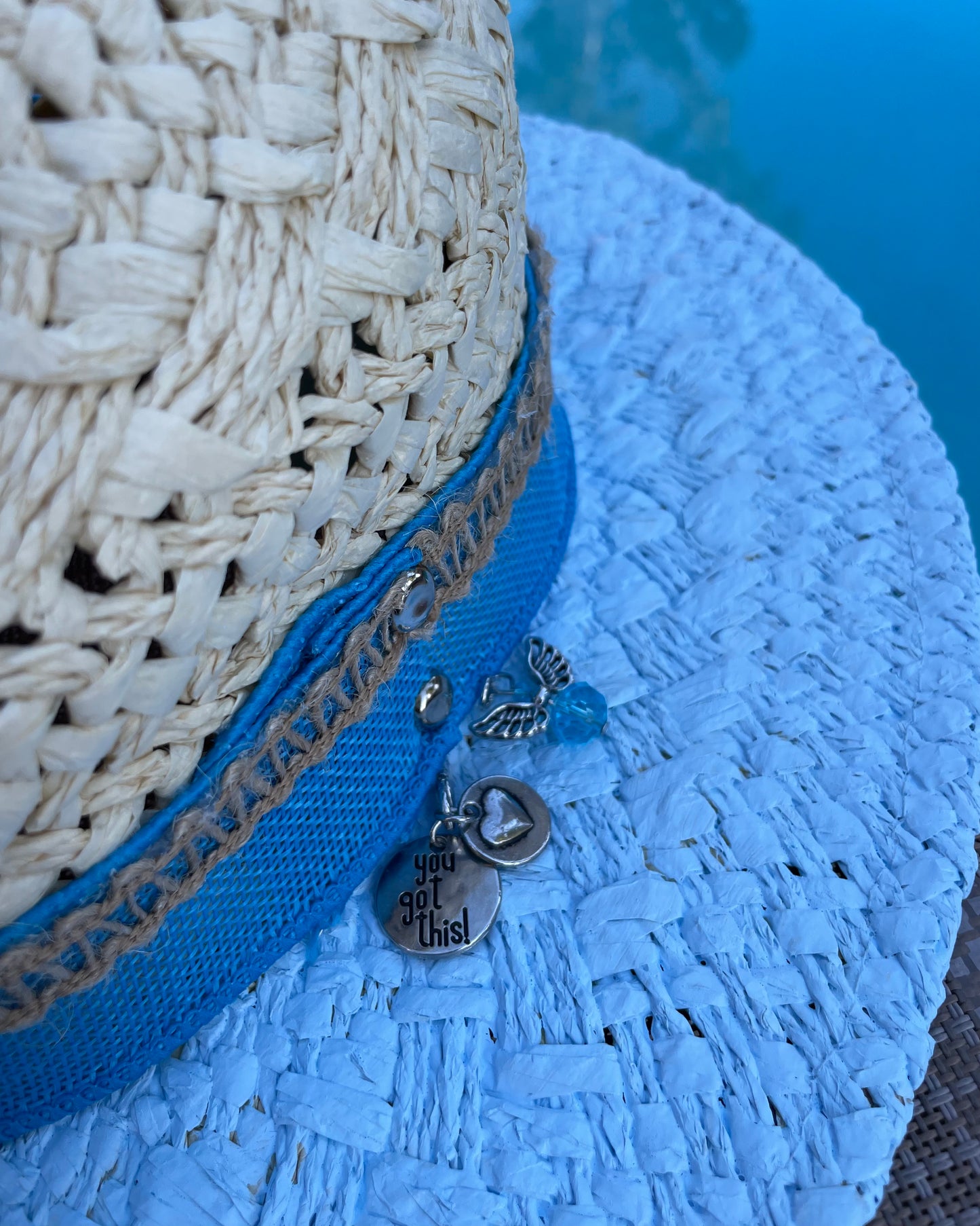 MY BABY BLU - Hand Painted Panama Hat