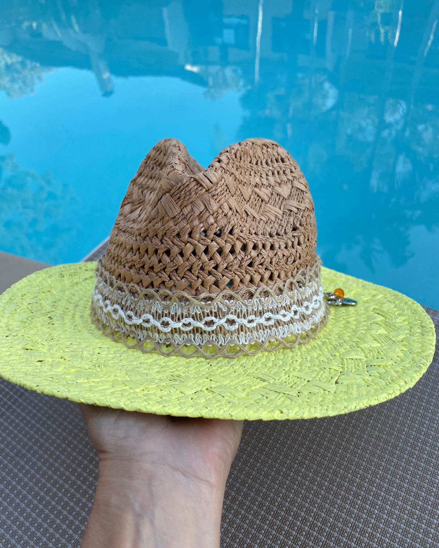 SUNNY DAY - Hand Painted Panama Hat (Final Sale)