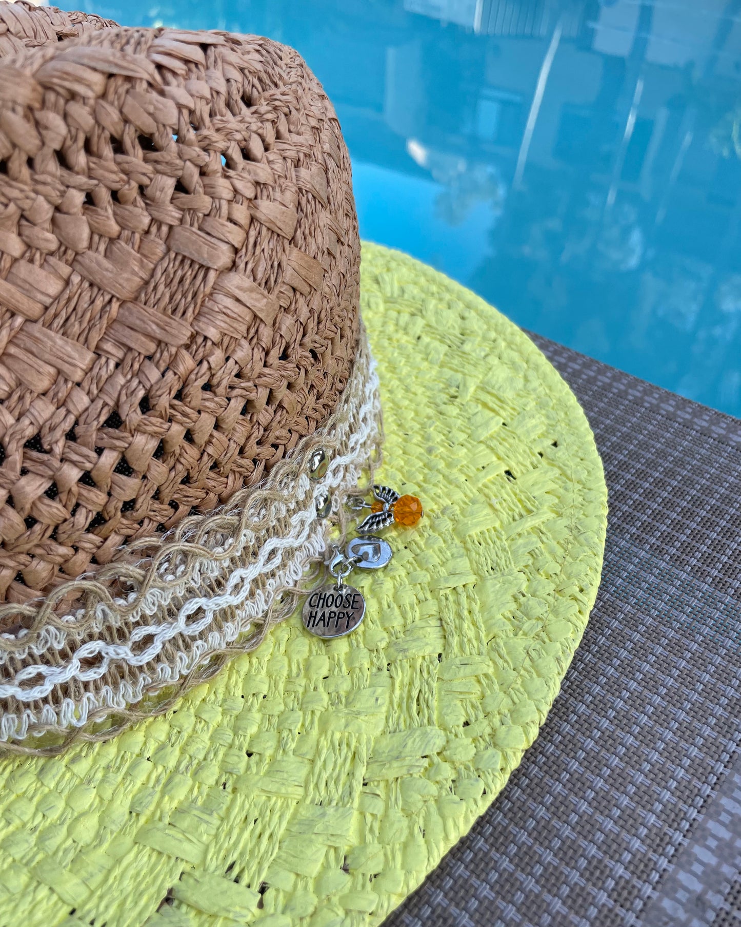 SUNNY DAY - Hand Painted Panama Hat (Final Sale)