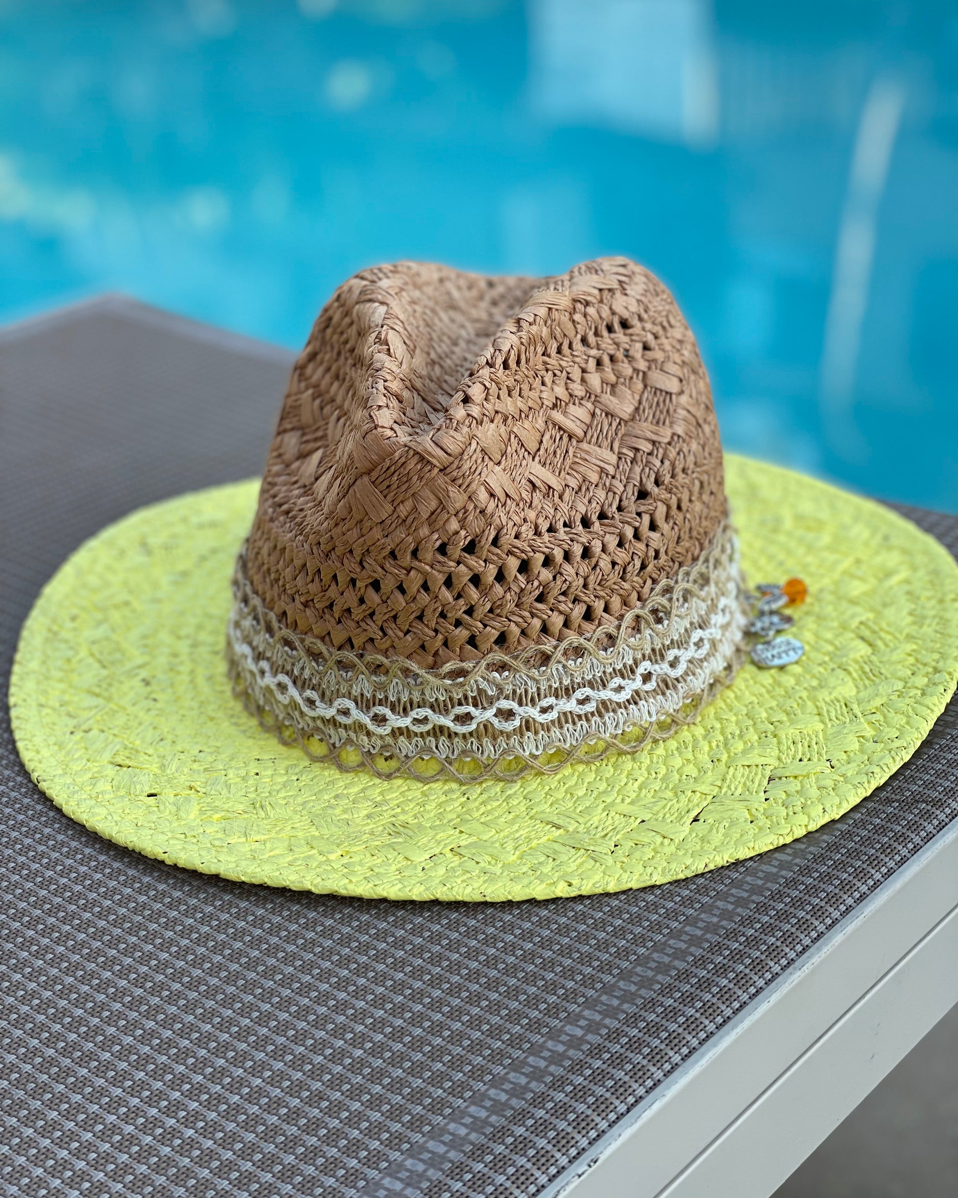 SUNNY DAY Hand Painted Panama Hat Final Sale Tee Me D dari.ann